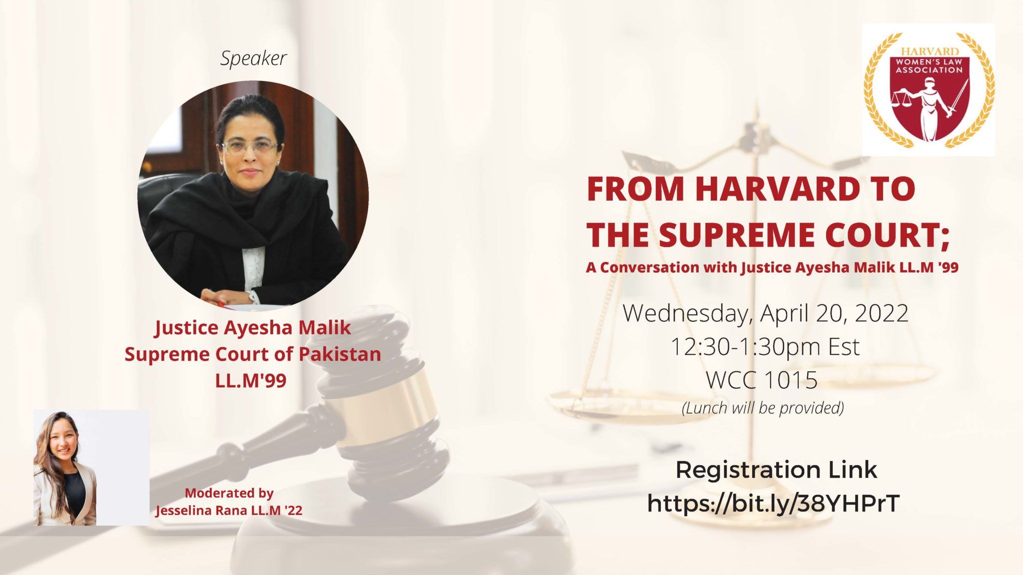 From Harvard To The Supreme Court A Conversation With Justice Ayesha