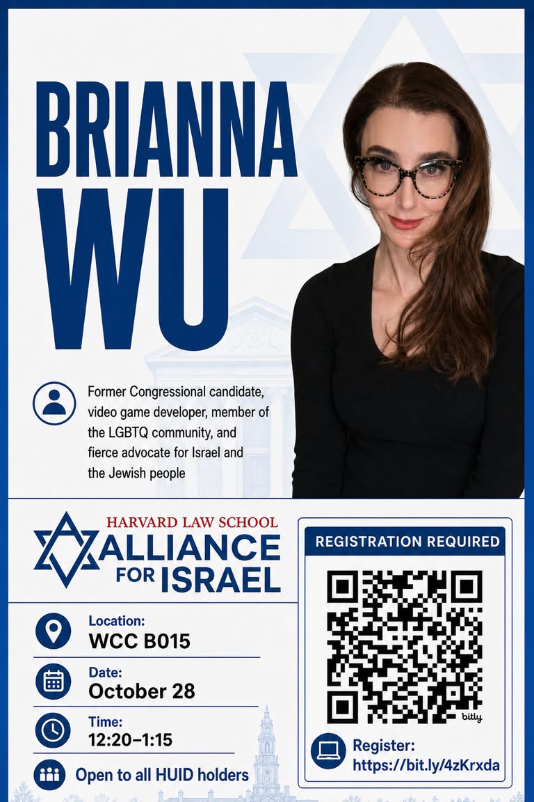 Brianna Wu, Wednesday Oct 28, WCC B015 - registration required