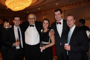 Members of Section 6 with Professor Charles Fried at the Federalist Society's Annual Banquet. 