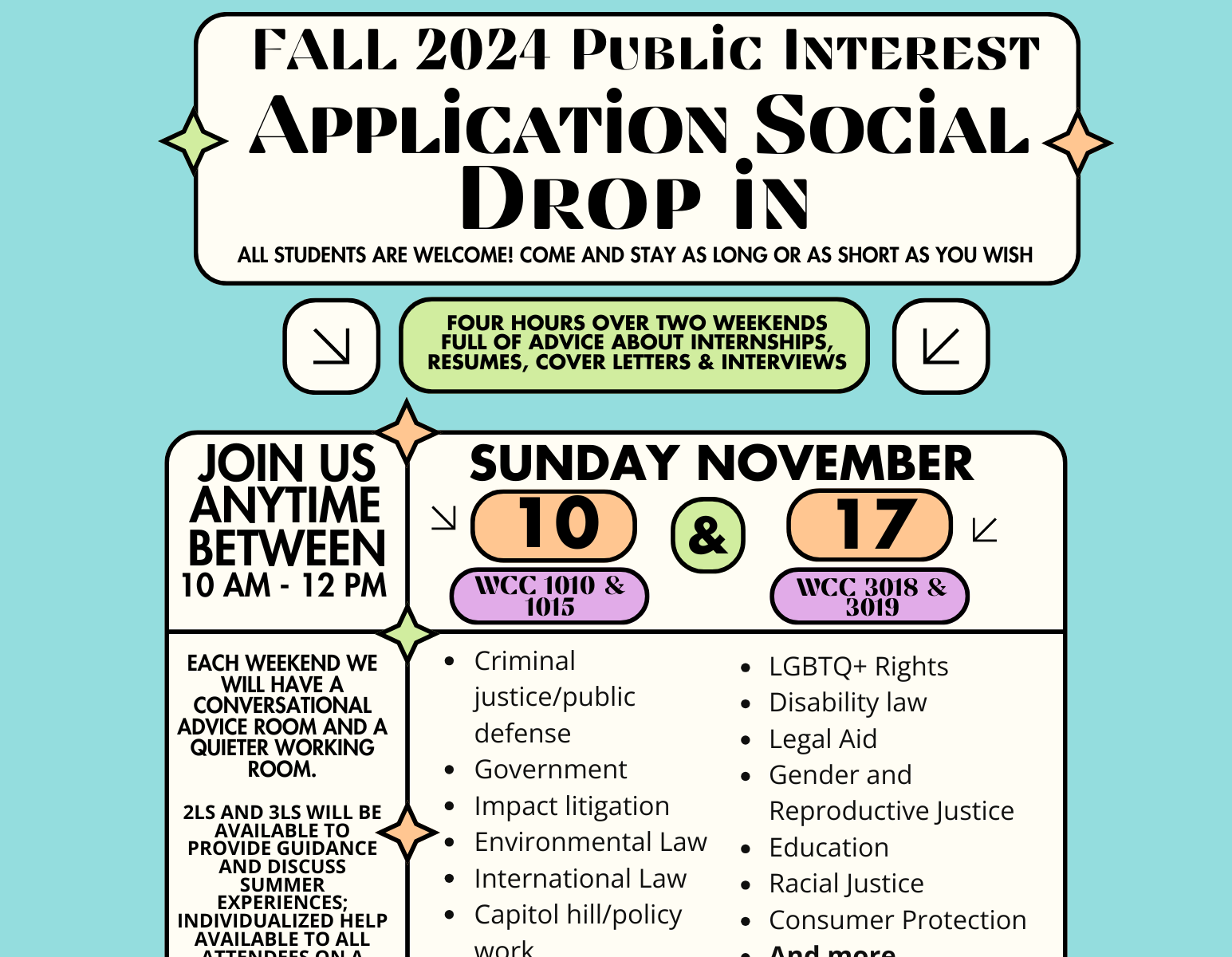 Fall 2024 Application Social Drop-Ins November 10 & November 17, 2024 — 10am-12pm (both days) Feeling lost about applying to summer Public Interest internships? Want to start working on applications but feeling too overwhelmed with course work? Want advice from 2Ls or 3Ls who have similar interests or even just a space to work on your applications in community for an hour or two? Join WLA, Lambda, First Class, BLSA, APALSA, SALSA, La Alianza, Harvard Plaintiffs' Law Association, and LEAP for our application social drop in! Come to either or both events on Sunday November 10th and November 17th from 10:00 AM - 12:00 PM to work on your applications in community! All students (1Ls, 2Ls, and 3Ls) are welcome! RSVP here for food! Bailey Bogle Bailey Bogle Bailey Bogle Bailey Bogle Bailey Bogle Bailey Bogle Bailey Bogle Bailey Bogle Bailey Bogle Bailey Bogle Bailey Bogle Bailey Bogle Bailey Bogle Bailey Bogle Bailey Bogle Bailey Bogle Bailey Bogle Bailey Bogle Bailey Bogle Bailey Bogle Bailey Bogle Bailey Bogle Bailey Bogle Bailey Bogle Bailey Bogle Bailey Bogle Bailey Bogle Bailey Bogle Bailey Bogle Bailey Bogle Bailey Bogle Bailey Bogle Bailey Bogle Bailey Bogle Bailey Bogle Bailey Bogle