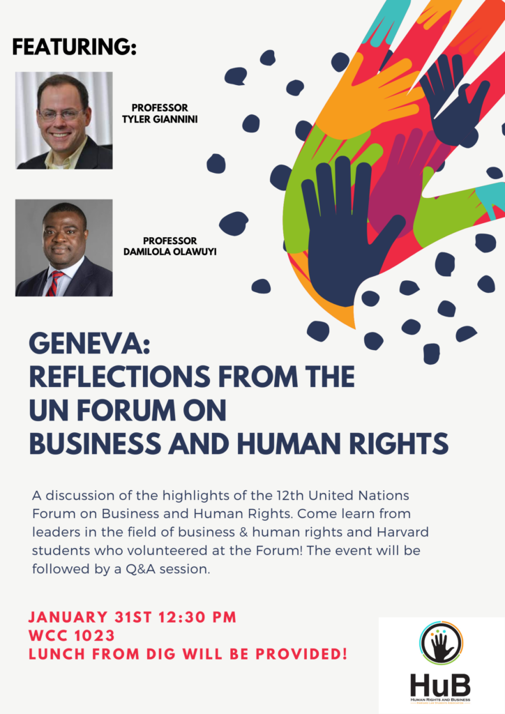 Geneva event poster.